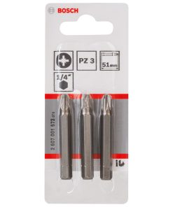 Punta POZIDRIV 3X50mm.3U. BOSCH 2607.001.573-000