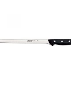 Cuchillo Jamonero Flexible Arcos Maitre, Acero Inoxidable Nitrum 275 mm, Mango Polipropileno Negro