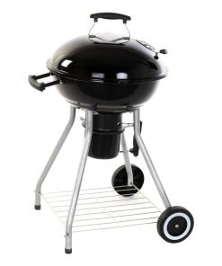 Barbacoa de Carbón con Tapa y Ruedas DKD Home Decor Negro Metal Plástico Rectangular 52,4 x 59 x 91,6 cm