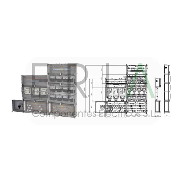 COLUMNA MODULAR 12 MONOFÁSICOS + 3 TRIFÁSICOS IBERDROLA