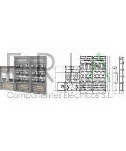 COLUMNA MODULAR 18 MONOFÁSICOS + 2 TRIFÁSICOS IBERDROLA