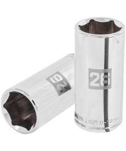 Dado largo de 26 mm, 6 puntas, cuadro 1/2″, Truper D-1226-ML 101014