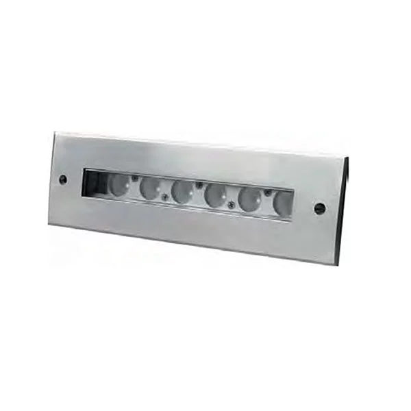EMPOTRABLE SUMERGIBLE RECTANGULAR 6X2W IP68 3000K ASIMÉTRICO 45º-35º ESR6X2A-BC BSV ELECTRONIC