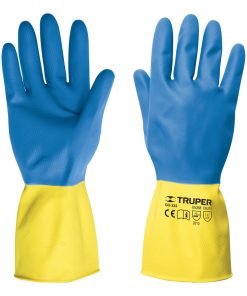 Guantes de látex reforzados para limpieza, grandes, Truper GU-333 15269