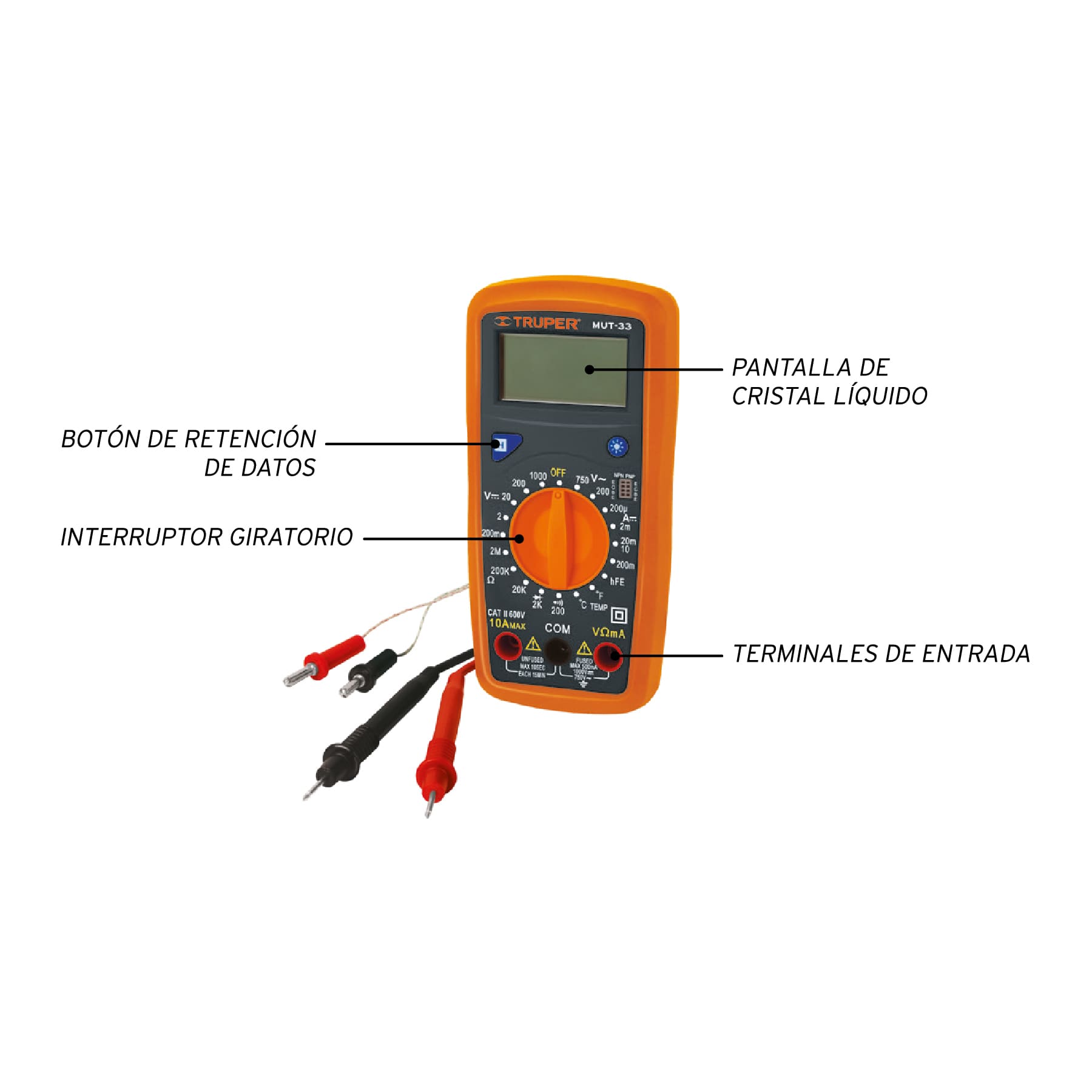 Multímetro digital junior Truper MUT-33 10401 - Image 3