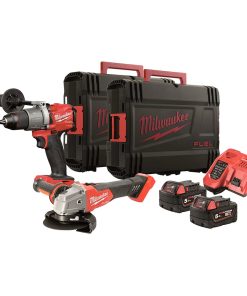 POWERPACK M18 TALADRO FPD2 + AMOLADORA FSAG125X MILWAUKEE