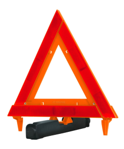 Triángulo de seguridad de 29 cm de alto con estuche plástico 10943