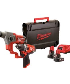 POWERPACK M12 FUEL TALADRO FPD + MARTILLO CH MILWAUKEE