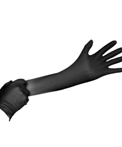 Guante de Trabajo en Nitrilo Diamantado Negro 7 Micras ,100 uds M y L o 90 uds XL