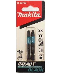 Punta Phillips PZ2 x 50mm (2Pzs) IMPACT BLACK. Makita B-63753