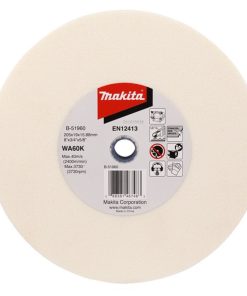Rueda abrasiva para esmeril de banco (GRANO WA60K) 205x19x15.88 mm. Makita B-51960