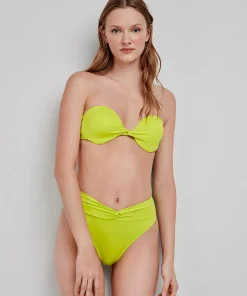 Top bikini bandeau liso