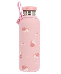 BOTELLA ACERO C/FUNDA UNICORN