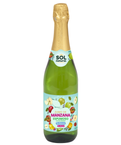ZUMO ESPUMOSO MANZANA 750ML SOL NATURAL- Pack 12 Unidades