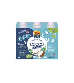 PACK BEBIDA DE COCO SIN AZUCAR BIO 3x250ML ISOLA BIO – Pack 8 Unidades