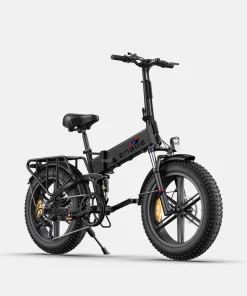 Engine X Bicicleta eléctrica plegable con suspensión completa, motor de 250W, autonomía máxima de 100 km y velocidad máxima de 25 km/h.