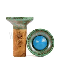 OBLAKO FLOW GLAZED BLUE ON QUICKSILVER