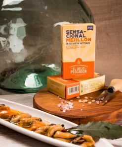 MEJILLONES EN ESCABECHE EL VIEJO PESCADOR (LATA 120G) – Pack 5 Ud.
